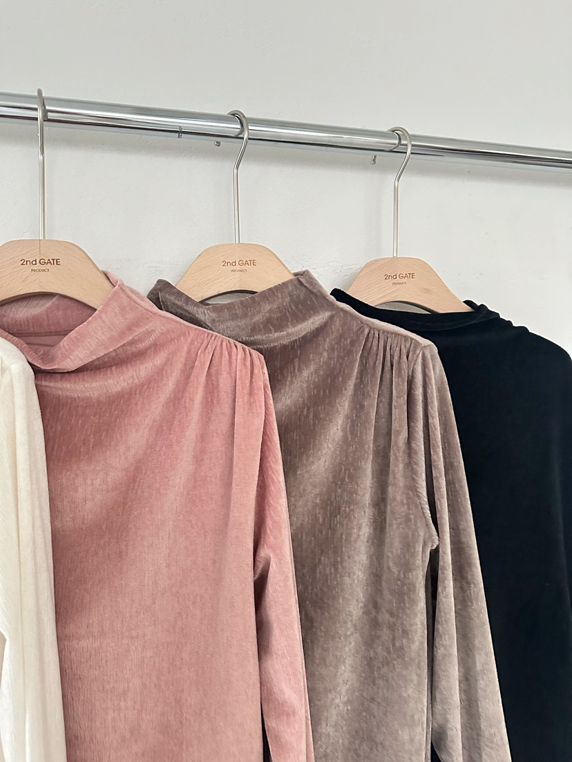 2ND GATE東大門㊣直郵女士新品熱賣休閑人氣長袖T恤天鵝絨2ND GATE長袖T恤