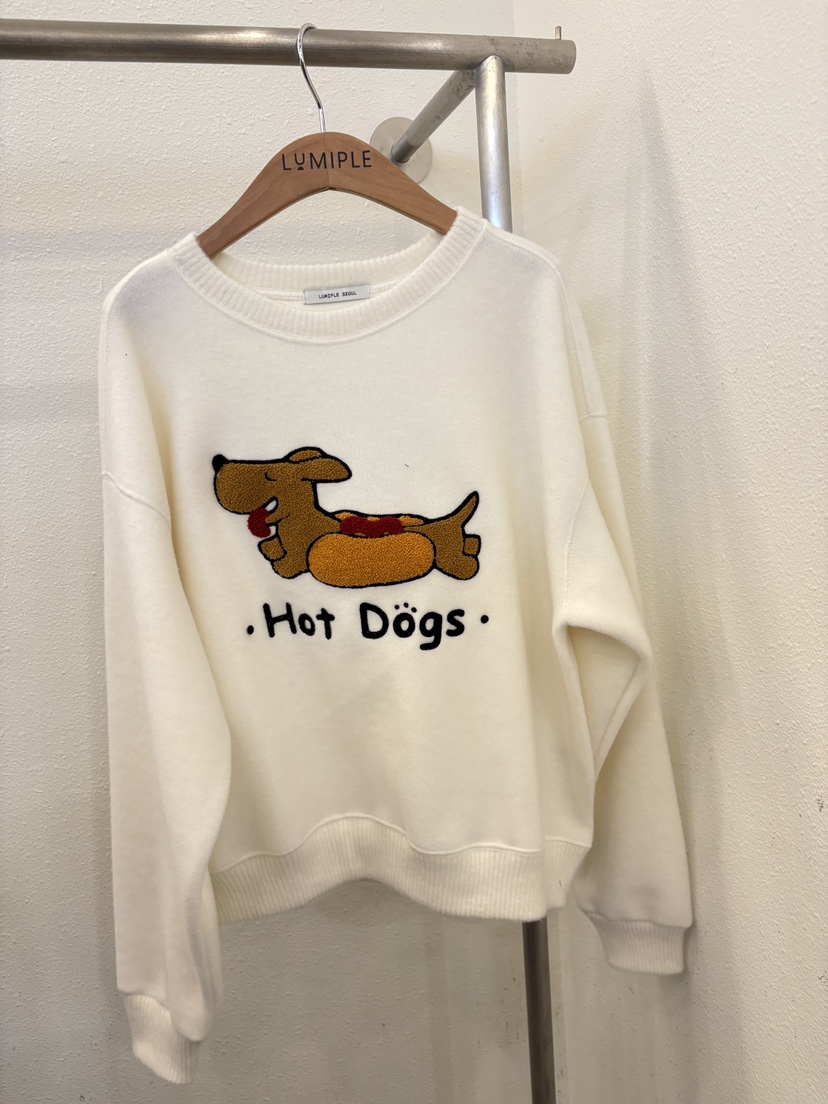 LUMIPLE東大門㊣實拍女士新款推薦25秋冬人氣熱賣職業時尚衛衣LUMIPLE衛衣圖色1