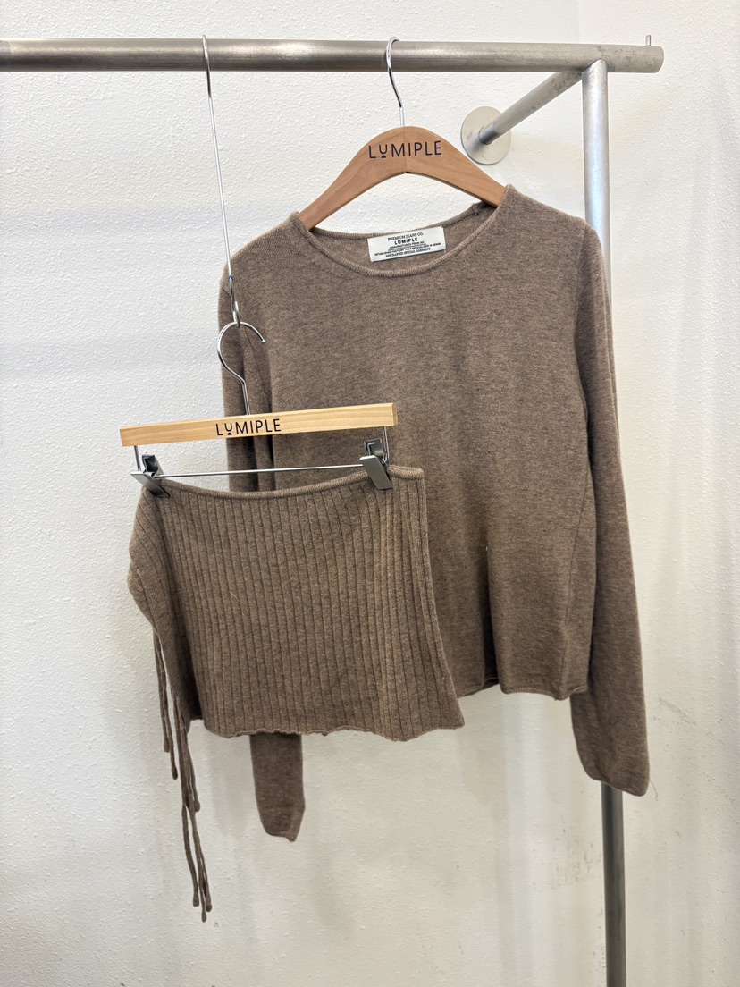 LUMIPLE東大門㊣代購女裝新品休閑推薦25秋冬熱賣人氣套裝套裝LUMIPLE套裝圖色2