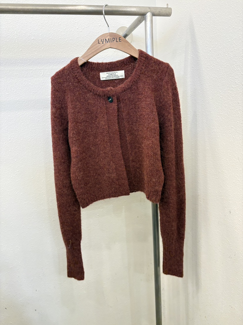 LUMIPLE韓國代購㊣女士新款熱賣人氣職業時尚針織衫短款開衫LUMIPLE針織衫圖色1