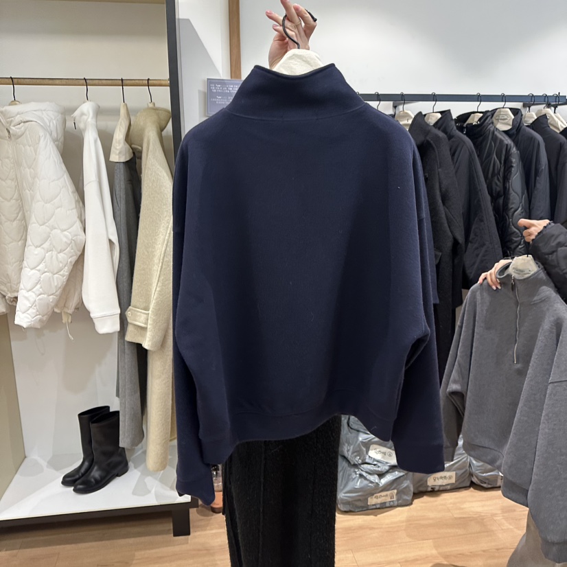 MUYBIEN韓國直郵㊣女士新款25秋冬人氣時尚休閑衛衣抓絨拉鏈MUYBIEN衛衣