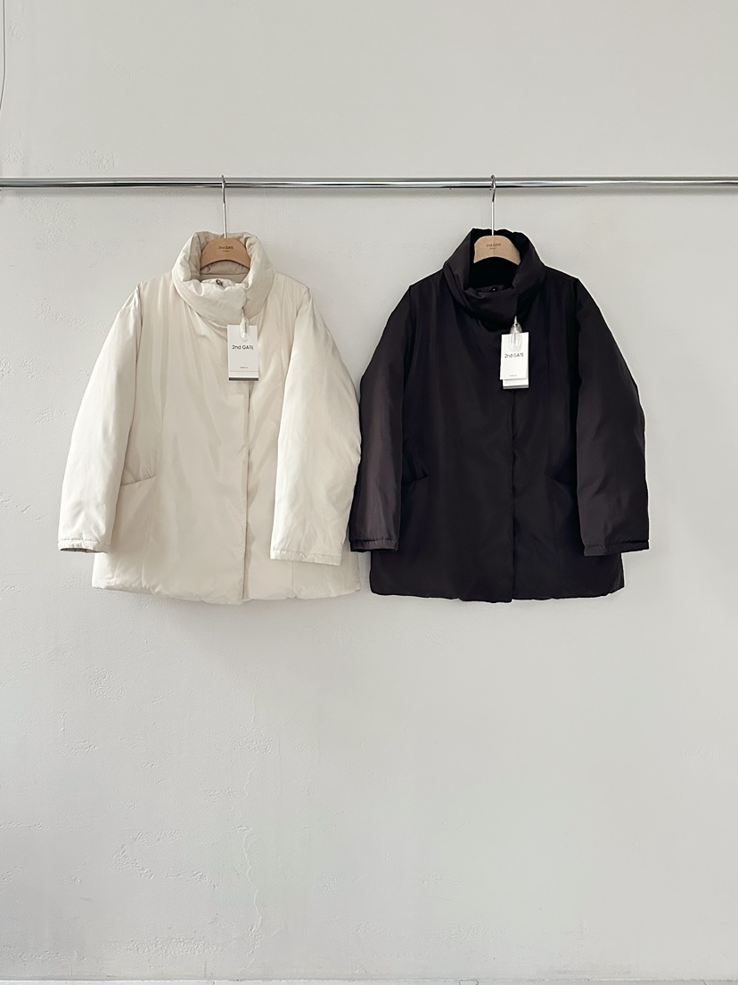 2ND GATE韓國代購㊣女裝新款人氣休閑短款棉服含腰帶雙面鴨絨2ND GATE短款棉服