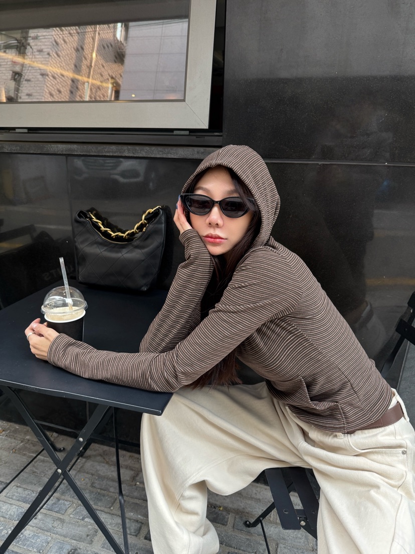 LUMIPLE東大門㊣實拍女士新品時尚人氣25秋冬熱賣衛衣連帽衫LUMIPLE衛衣