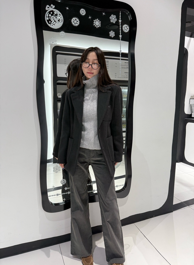 LUMIPLE韓國直郵㊣女士新品人氣職業推薦休閑熱賣25秋冬休閑褲LUMIPLE休閑褲