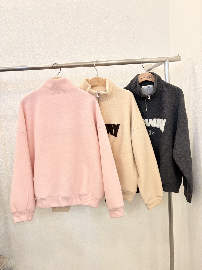 LUMIPLE東大門㊣實拍女裝新品時尚職業休閑熱賣人氣衛衣高領LUMIPLE衛衣