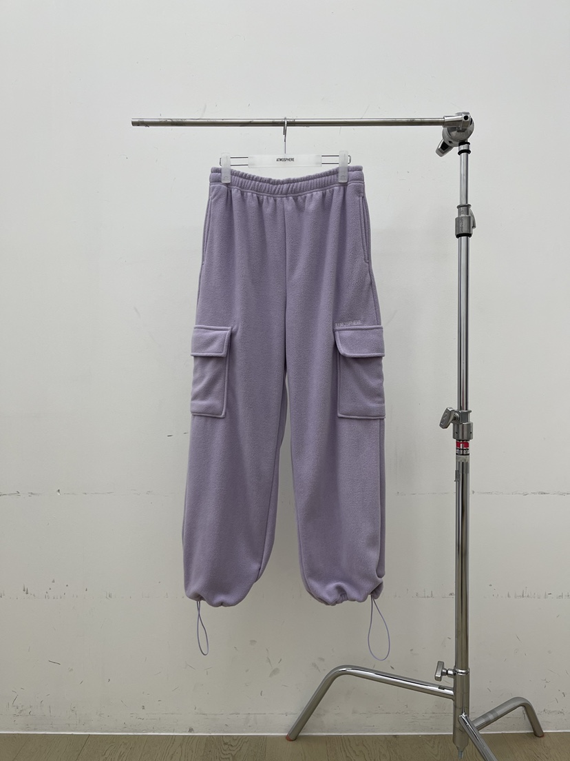 ATMOSPHERE東大門㊣代購女裝新款25秋冬熱賣人氣休閑褲抓絨ATMOSPHERE/BLING休閑褲圖色1