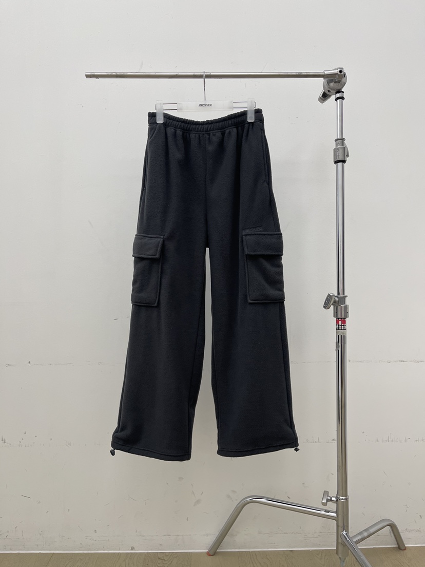 ATMOSPHERE東大門㊣代購女裝新款25秋冬熱賣人氣休閑褲抓絨ATMOSPHERE/BLING休閑褲圖色3墨