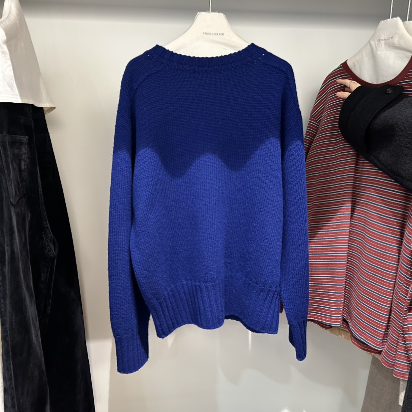 FRENCH DOOR韓國直郵㊣女裝新品休閑時尚熱賣職業毛衣圓領FRENCH DOOR毛衣圖色3