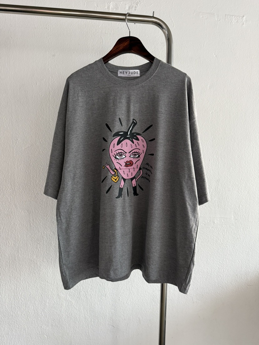 HEYJUDE東大門㊣代購女士新款推薦時尚職業熱賣人氣休閑T恤HEYJUDET恤圖色3