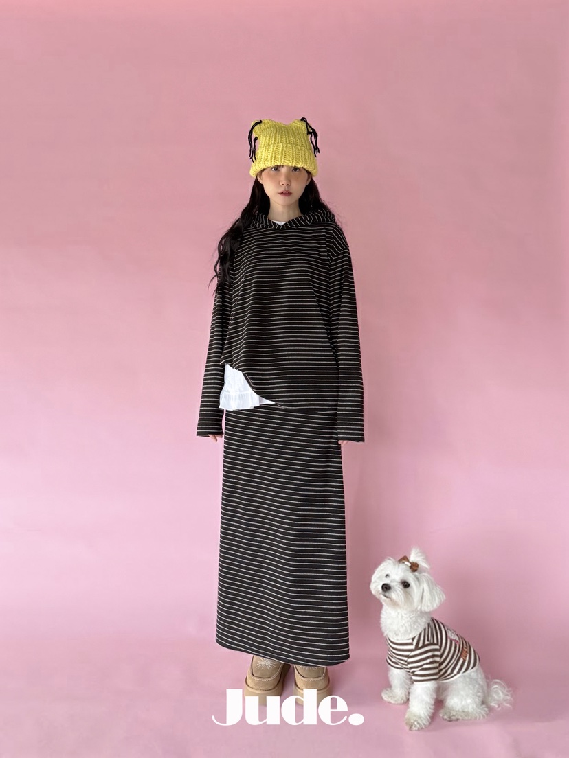 HEYJUDE東大門㊣實拍女裝新款25秋冬推薦時尚熱賣套裝連帽衫HEYJUDE套裝