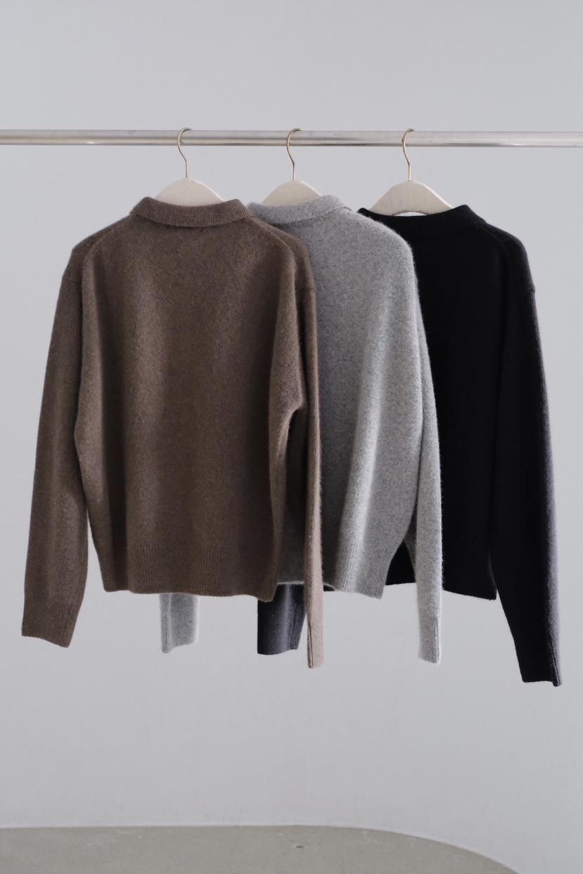 SORBET東大門㊣實拍女裝新款25秋冬推薦休閑熱賣針織衫開衫SORBET/flat white針織衫