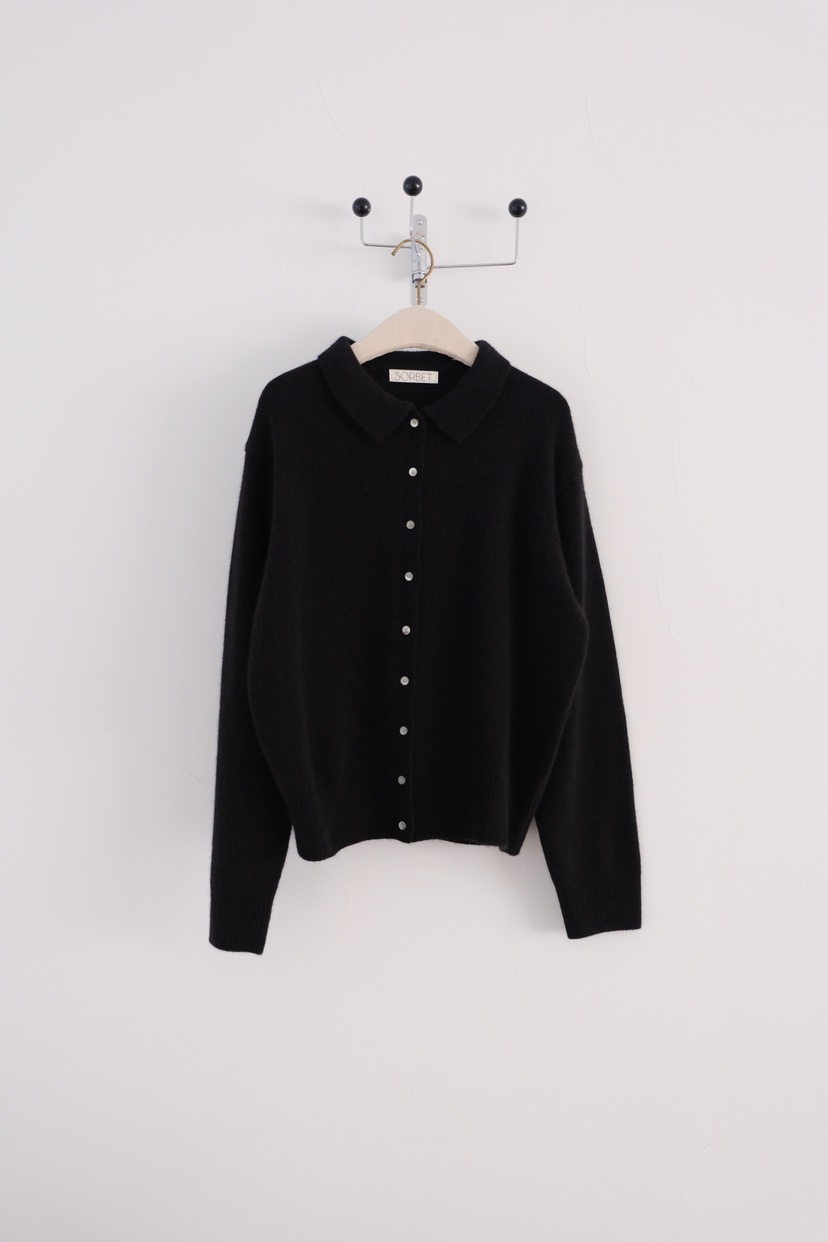 SORBET東大門㊣實拍女裝新款25秋冬推薦休閑熱賣針織衫開衫SORBET/flat white針織衫圖色3