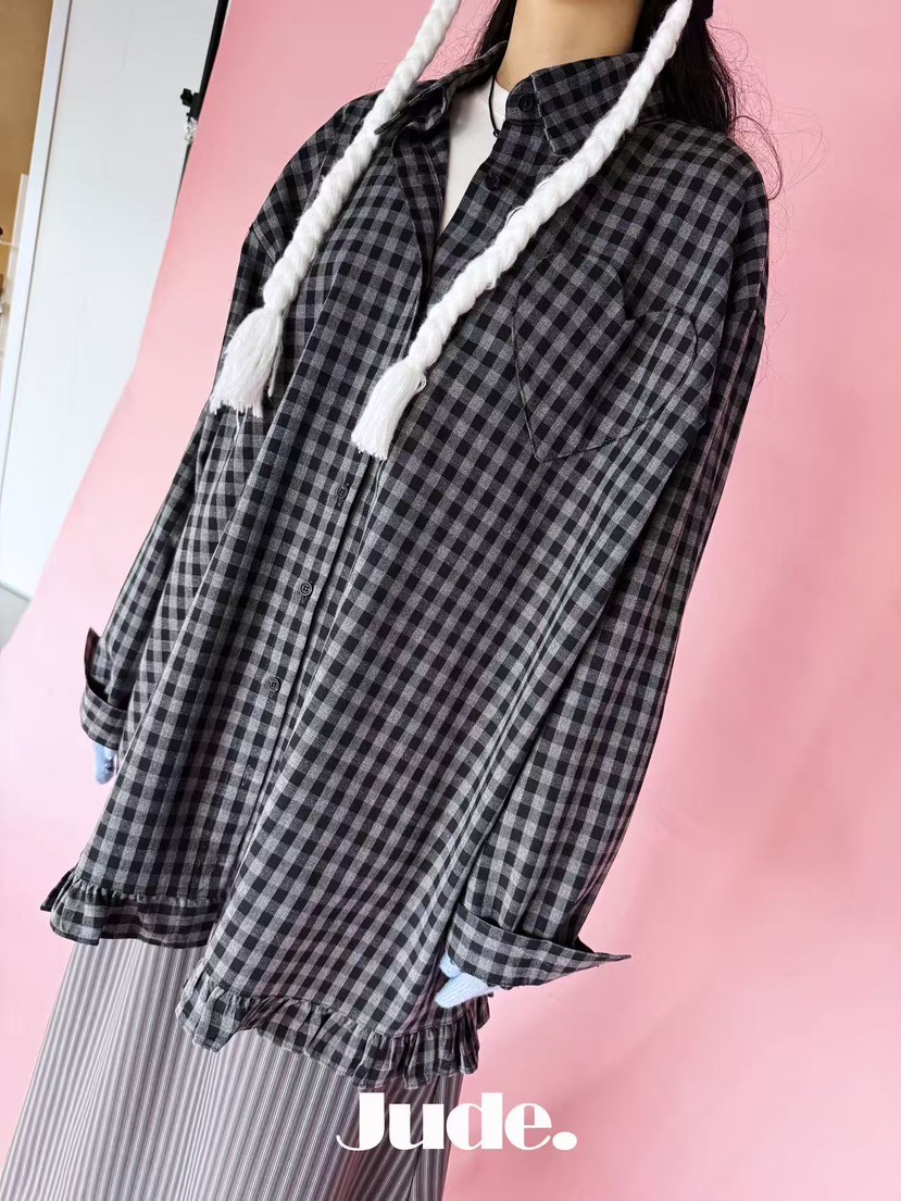 HEYJUDE東大門㊣實拍女士新品休閑職業人氣熱賣推薦襯衫蕾絲衫HEYJUDE襯衫/蕾絲衫