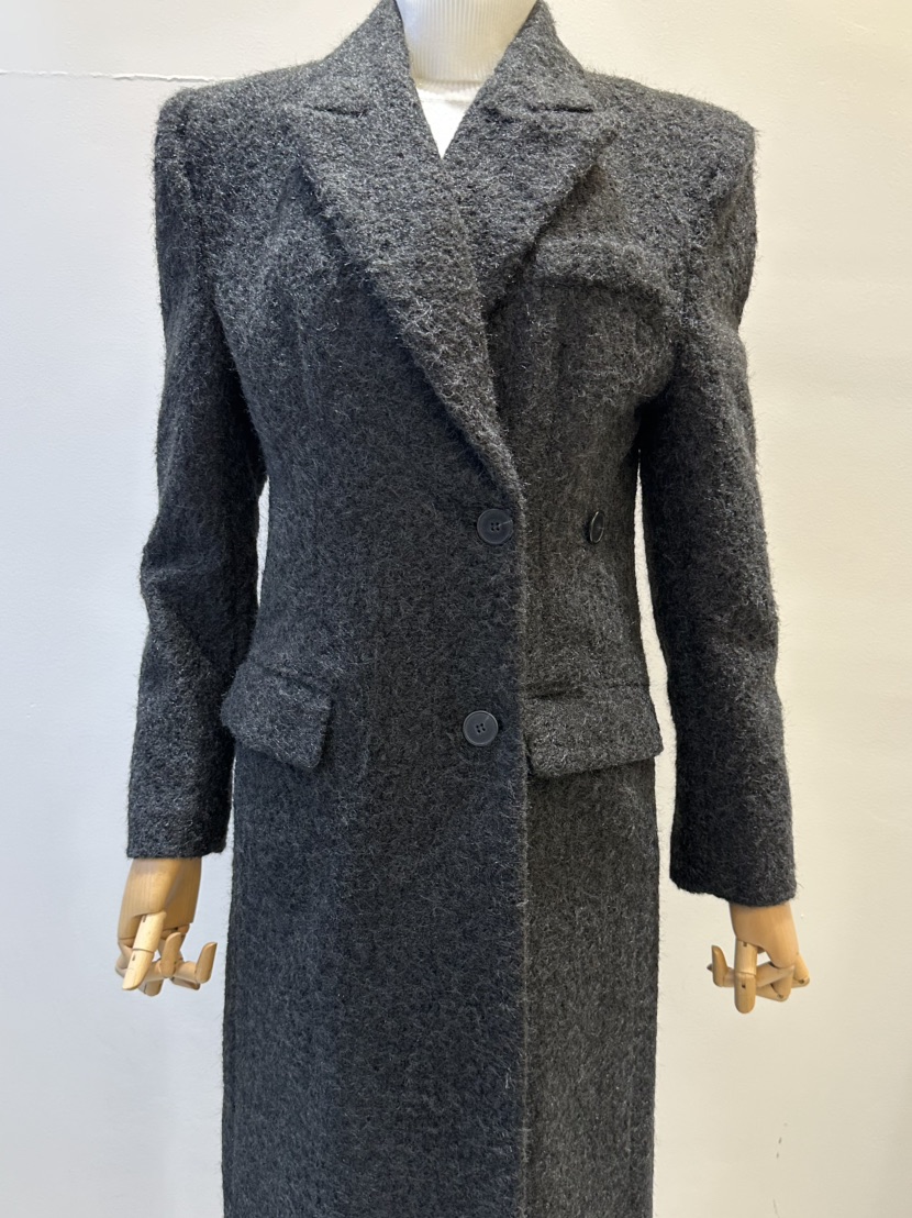 INNO東大門㊣實拍女裝新品職業時尚休閑25秋冬推薦中長款大衣INNO中長款大衣