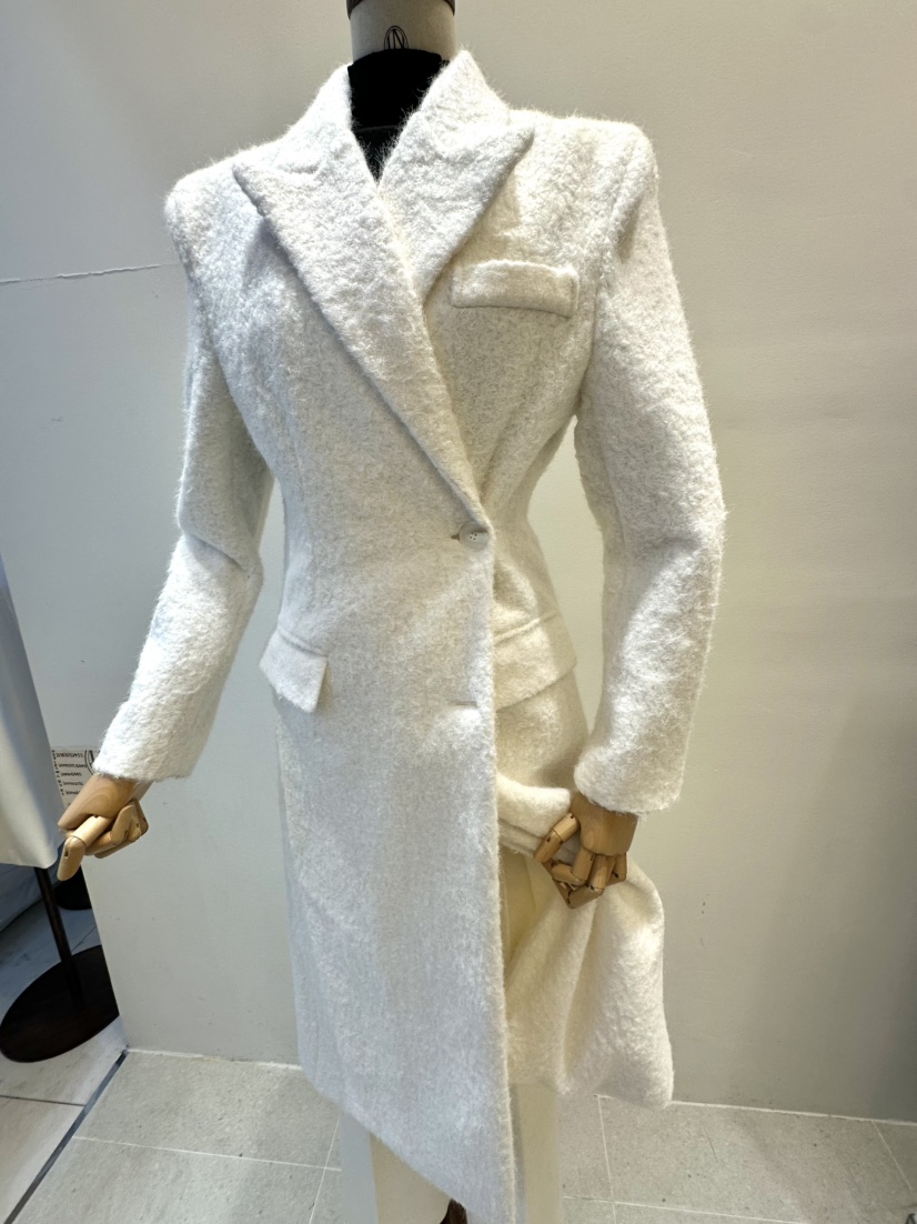 INNO東大門㊣實拍女裝新品職業時尚休閑25秋冬推薦中長款大衣INNO中長款大衣