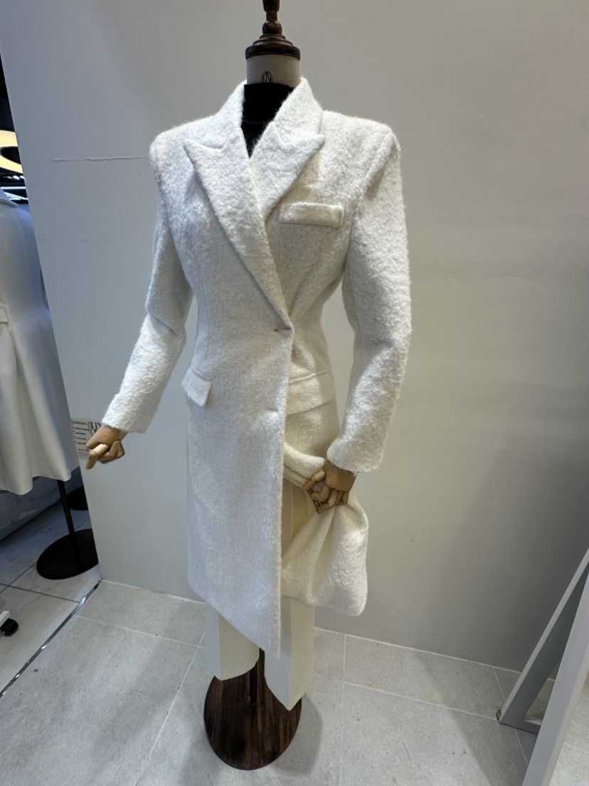 INNO東大門㊣實拍女裝新品職業時尚休閑25秋冬推薦中長款大衣INNO中長款大衣