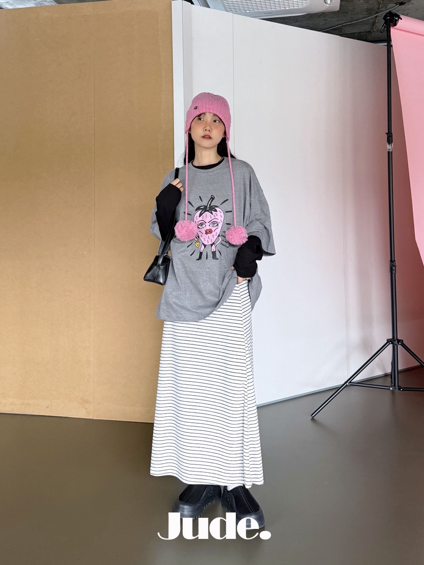 HEYJUDE韓國直郵㊣女士新品休閑推薦25秋冬人氣熱賣時尚長裙HEYJUDE長裙