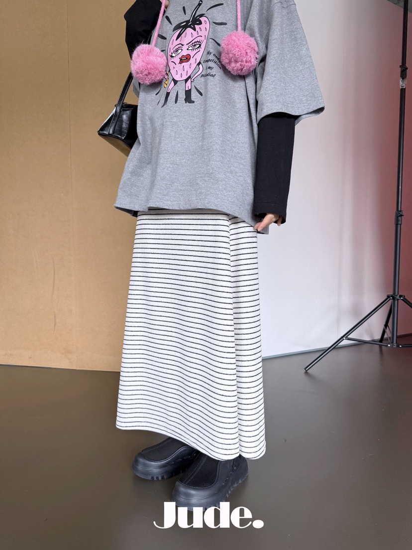 HEYJUDE韓國直郵㊣女士新品休閑推薦25秋冬人氣熱賣時尚長裙HEYJUDE長裙