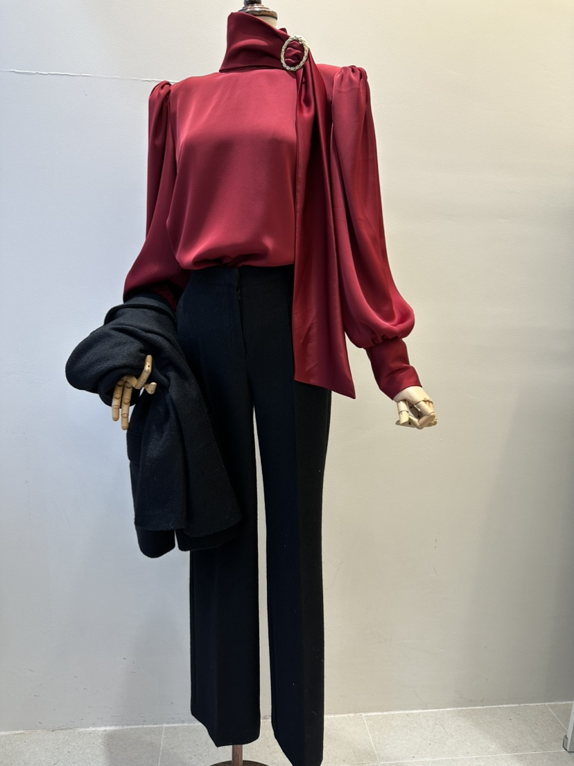 INNO東大門㊣實拍女士新款推薦熱賣時尚職業25秋冬襯衫蕾絲衫INNO襯衫/蕾絲衫