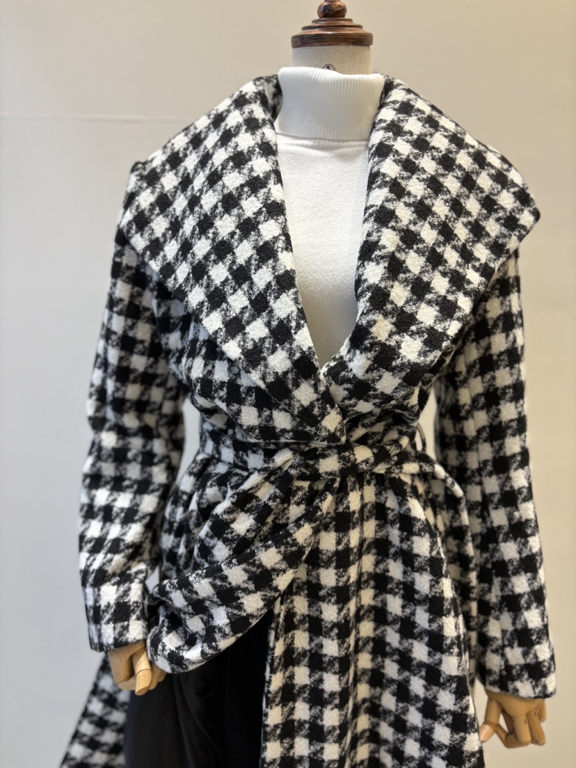 INNO東大門㊣實拍女裝新品休閑職業熱賣25秋冬推薦中長款大衣INNO中長款大衣