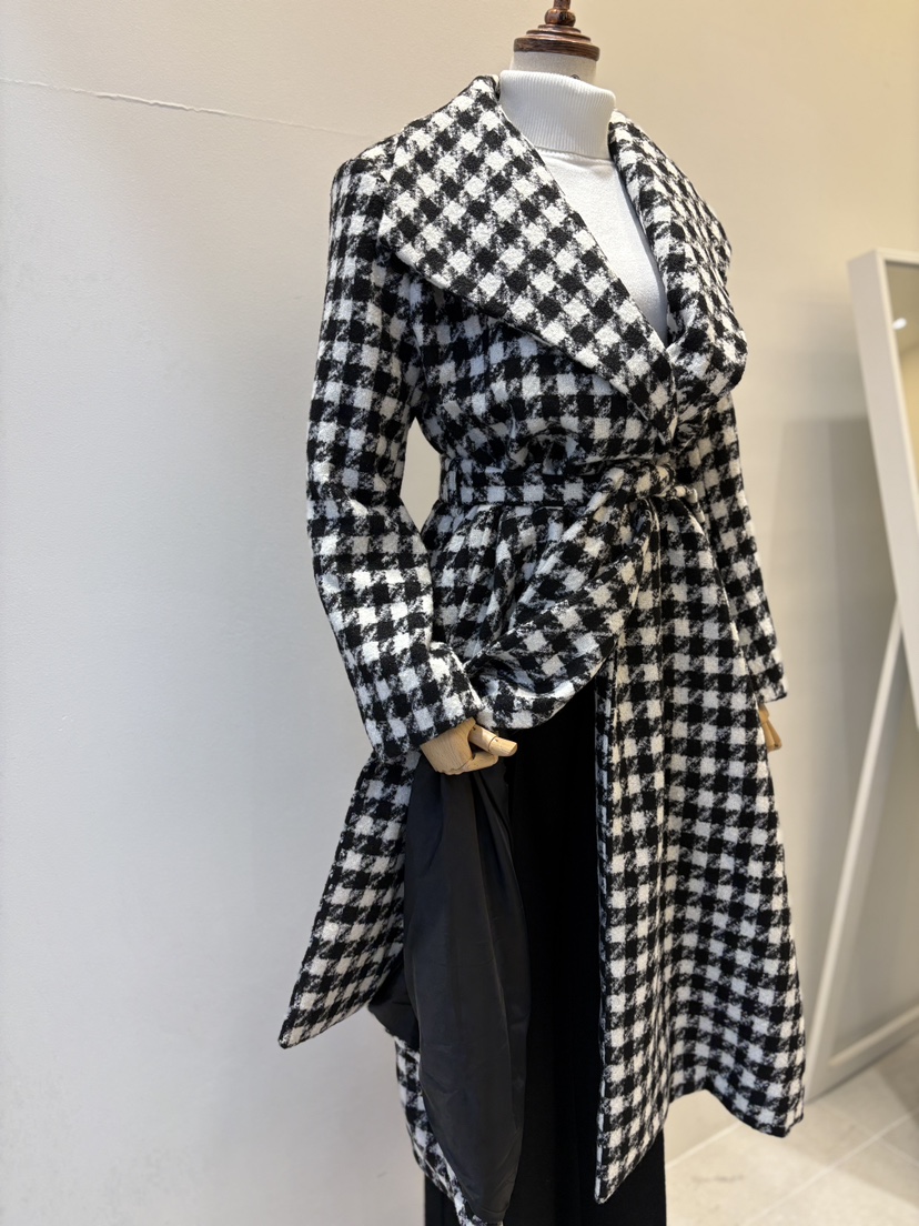 INNO東大門㊣實拍女裝新品休閑職業熱賣25秋冬推薦中長款大衣INNO中長款大衣