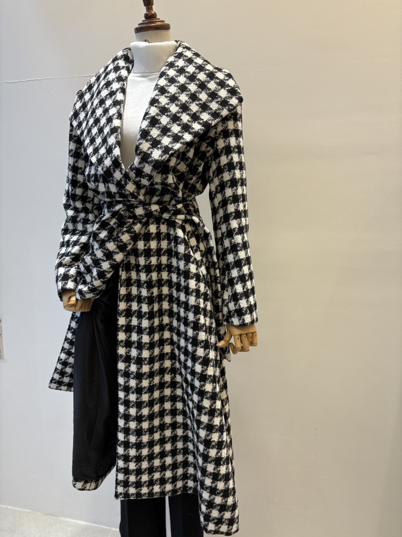 INNO東大門㊣實拍女裝新品休閑職業熱賣25秋冬推薦中長款大衣INNO中長款大衣