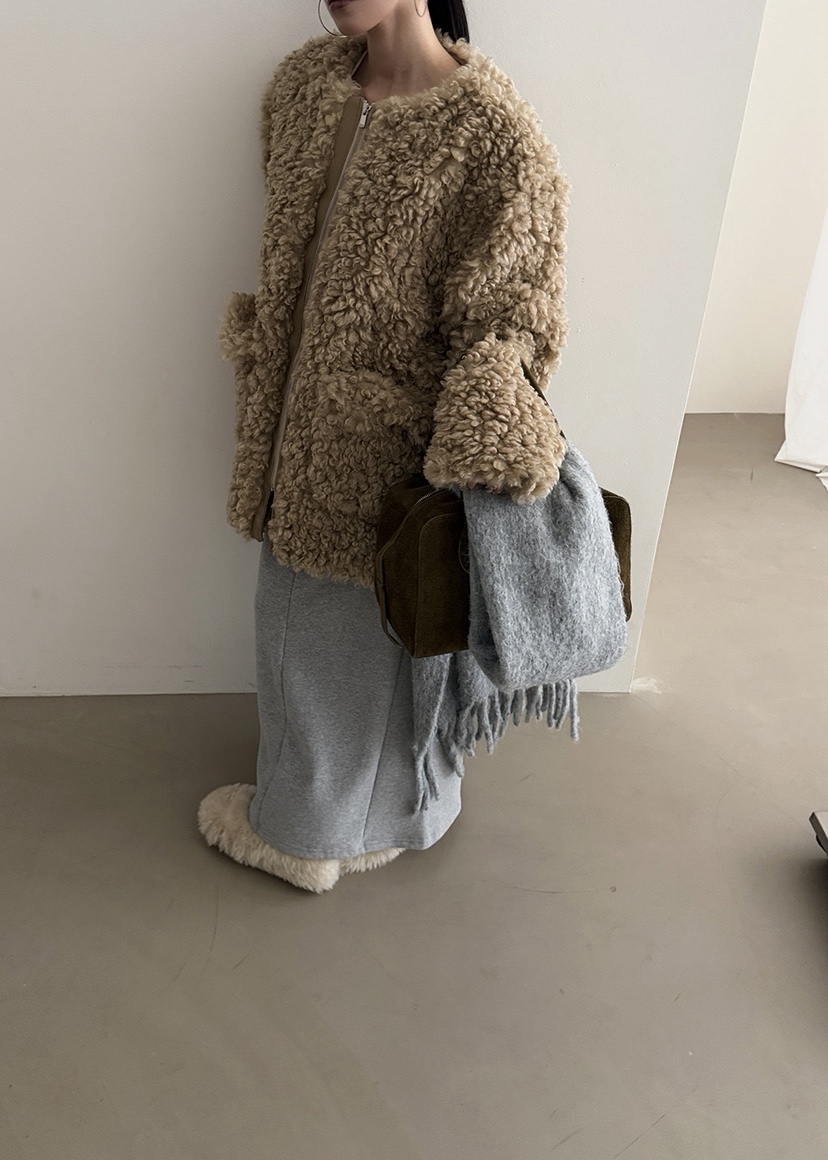 AMOOD東大門㊣代購女裝新品推薦休閑職業熱賣人氣時尚長裙加絨AMOOD長裙