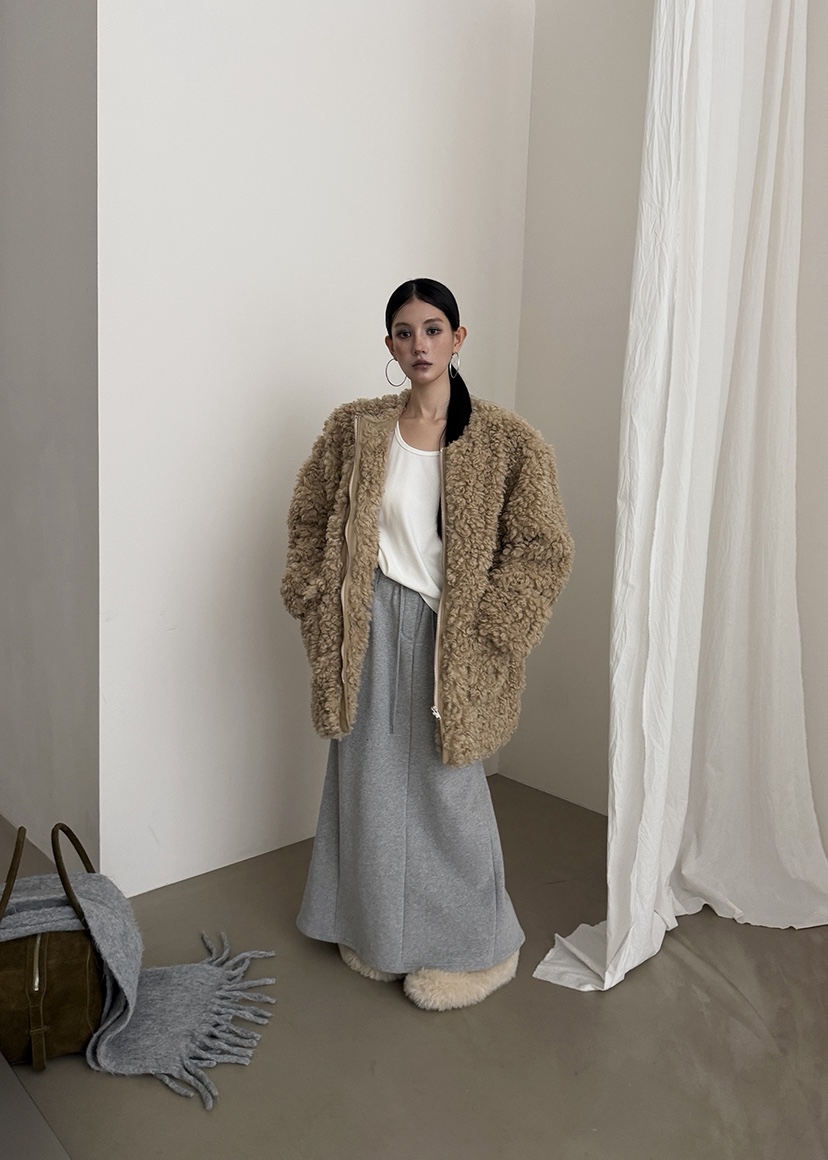 AMOOD東大門㊣代購女裝新品推薦休閑職業熱賣人氣時尚長裙加絨AMOOD長裙