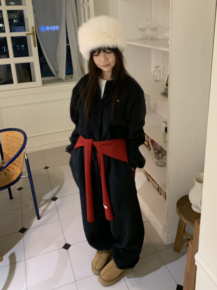 LIKEVAM東大門㊣直郵女士新款熱賣職業人氣連體褲含帽子抓絨LIKEVAM連體褲