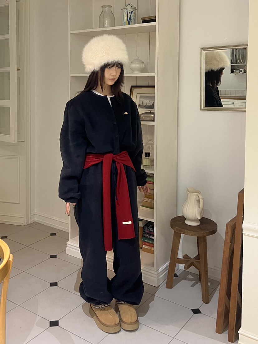 LIKEVAM東大門㊣直郵女士新款熱賣職業人氣連體褲含帽子抓絨LIKEVAM連體褲