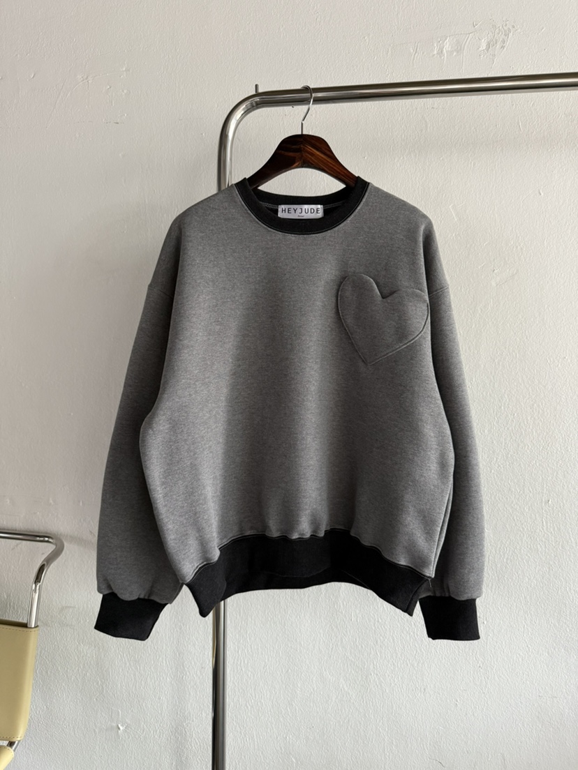 HEYJUDE韓國直郵㊣女士新款時尚推薦職業人氣休閑熱賣25秋冬衛衣HEYJUDE衛衣圖色1