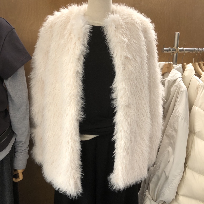 BLAIR韓國代購㊣女士新款人氣休閑職業25秋冬時尚熱賣夾克皮草BLAIR seoul夾克圖色1