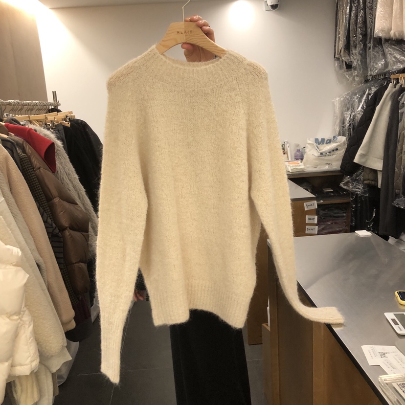 BLAIR韓國直郵㊣女士新款時尚推薦休閑熱賣25秋冬毛衣馬海毛BLAIR seoul毛衣圖色2