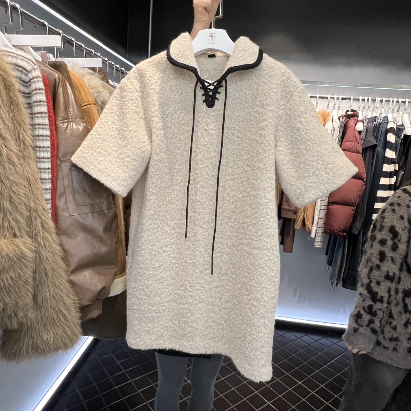 OUS/INCH-L韓國代購㊣女士新款休閑推薦25秋冬職業連衣裙OUS/INCH連衣裙圖色2