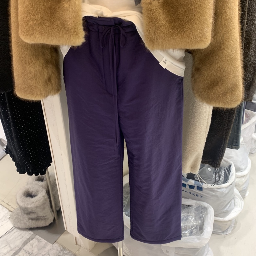 FRE東大門㊣實拍女裝新品休閑時尚熱賣25秋冬人氣休閑褲填充FRE休閑褲圖色1