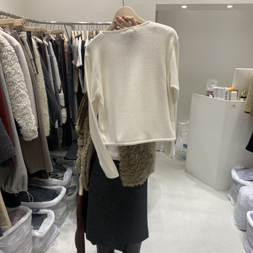 FRE韓國直郵㊣女士新品人氣時尚推薦25秋冬職業熱賣長袖T恤FRE長袖T恤