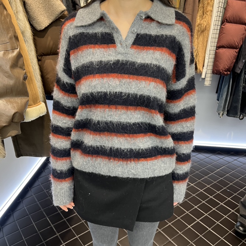 OUS/INCH-L東大門㊣直郵女士新品人氣推薦熱賣針織衫馬海毛OUS/INCH針織衫圖色1