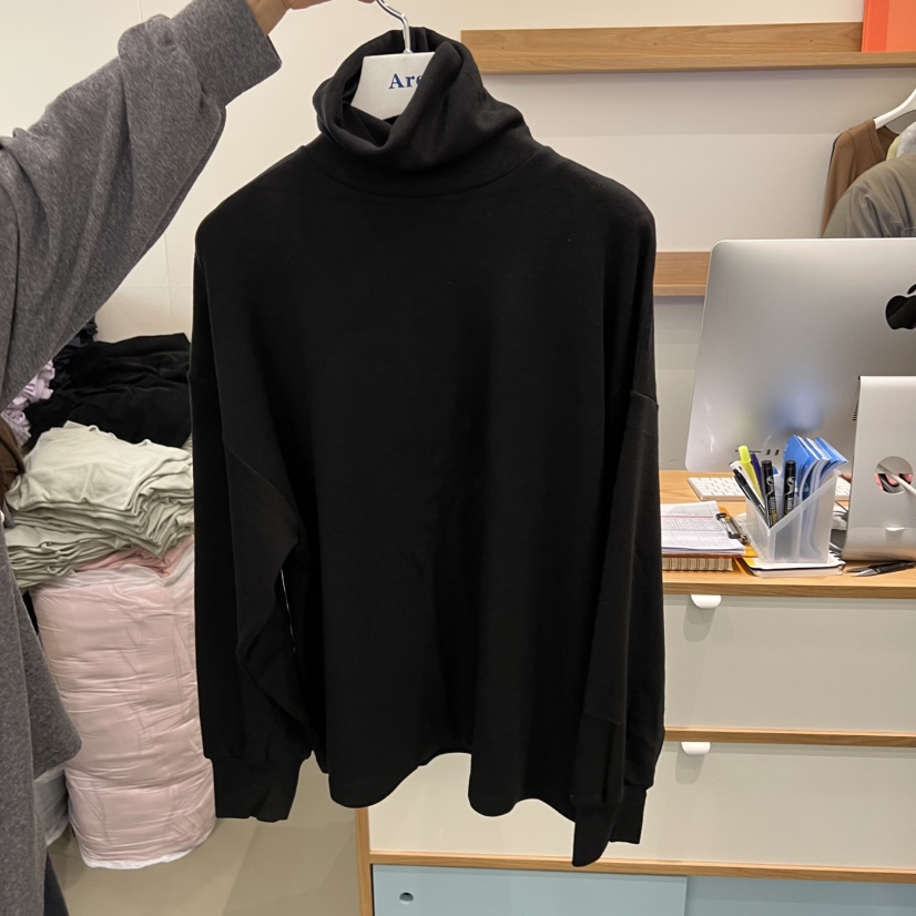 ARE東大門㊣直郵女士新款人氣推薦時尚25秋冬長袖T恤高領寬松ARE YOU/ARE長袖T恤圖色3