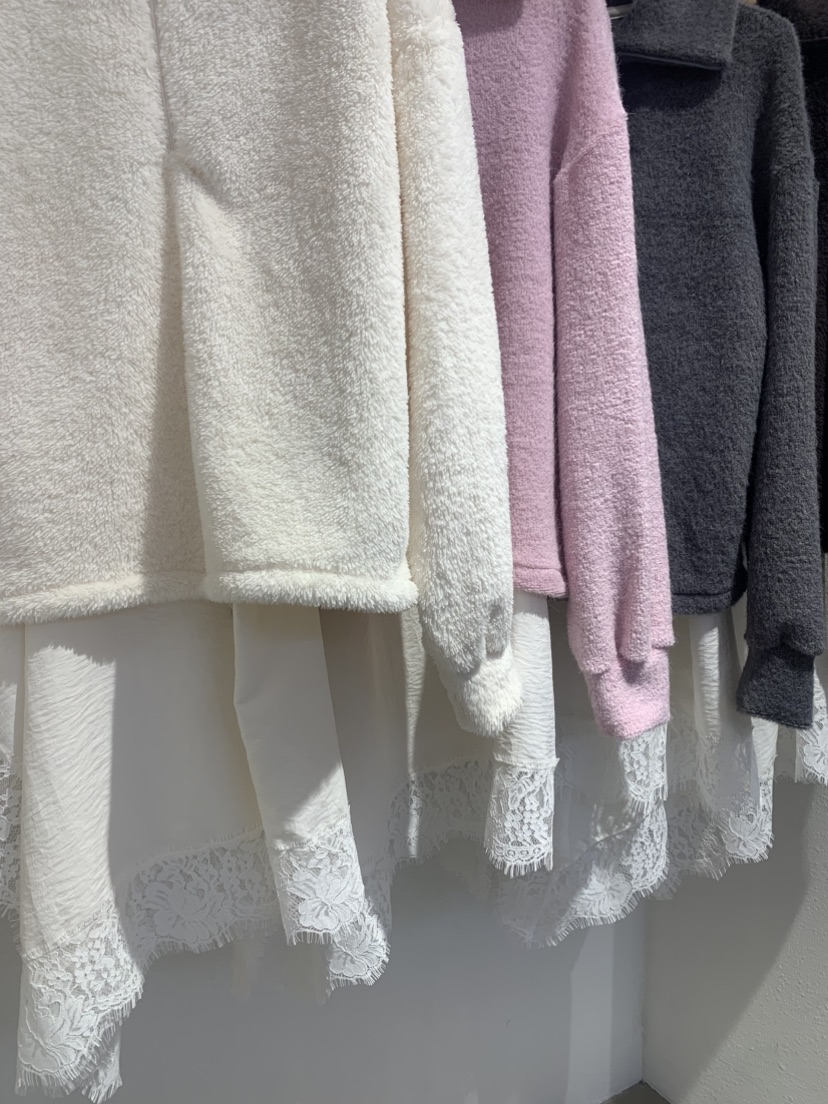 IR BIEN/BIENBIEN韓國代購㊣女士新品人氣連衣裙假兩件蕾絲IR BIEN/BIENBIEN連衣裙