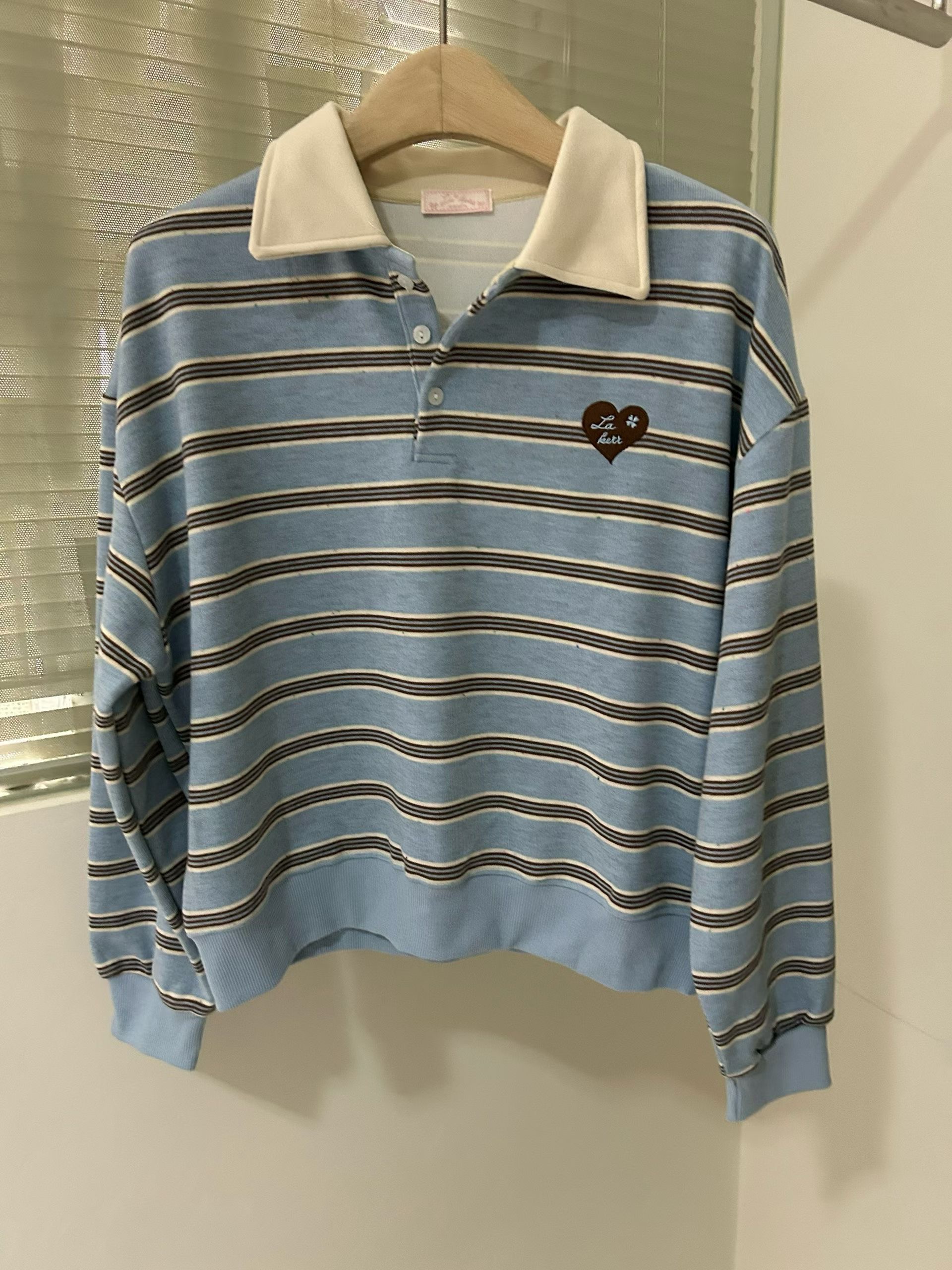 LA KERR韓國代購㊣女士新品人氣職業真品熱賣25秋冬長袖T恤LA KERR長袖T恤圖色1