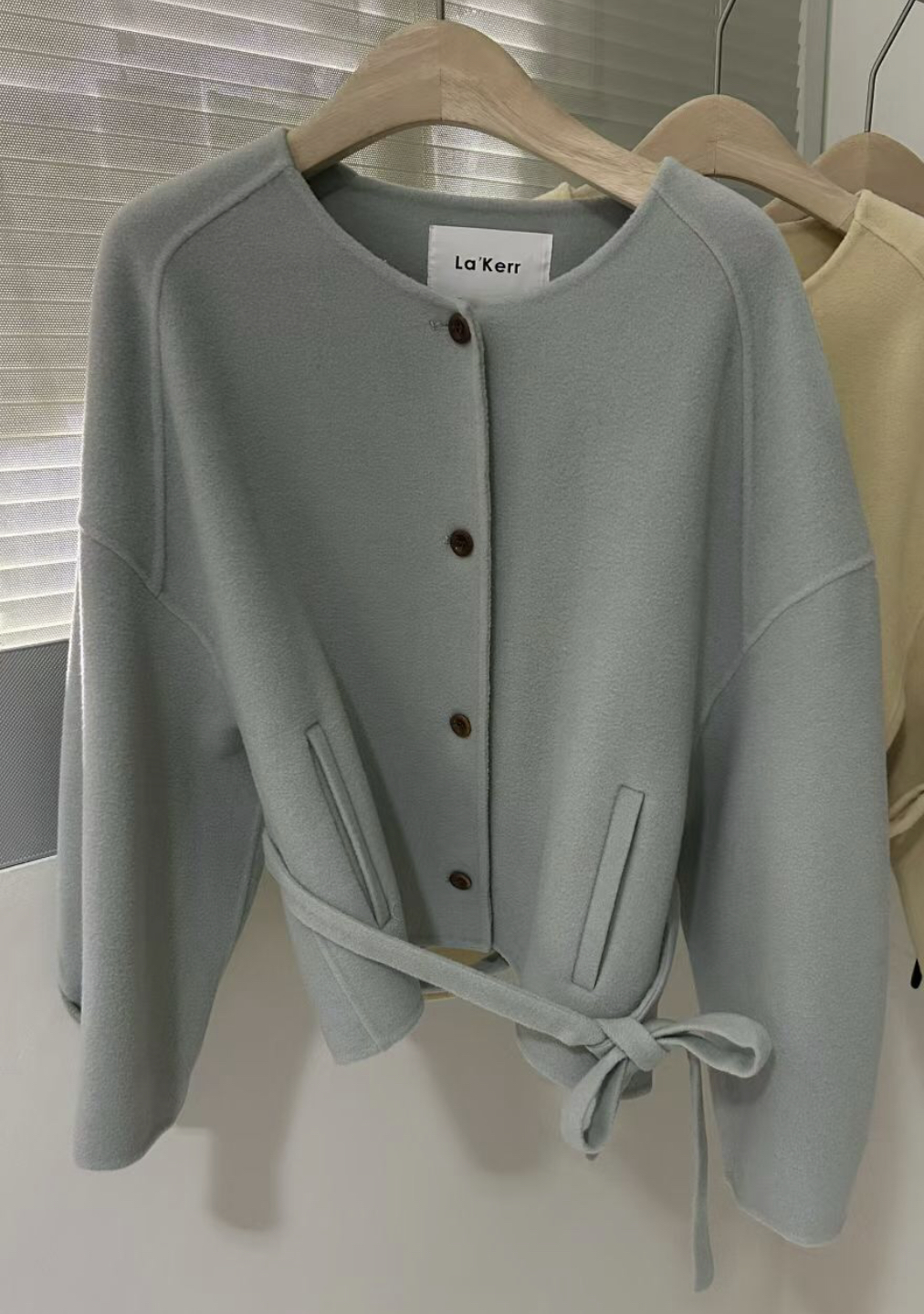 LA KERR東大門㊣直郵女裝新款真品25秋冬休閑時尚短款大衣LA KERR短款大衣圖色1
