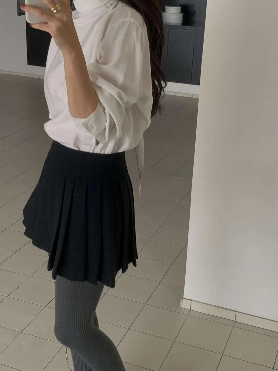 MIELLE-미엘르-OT東大門㊣實拍女裝新款推薦熱賣25秋冬短裙MIELLE-미엘르-OT短裙