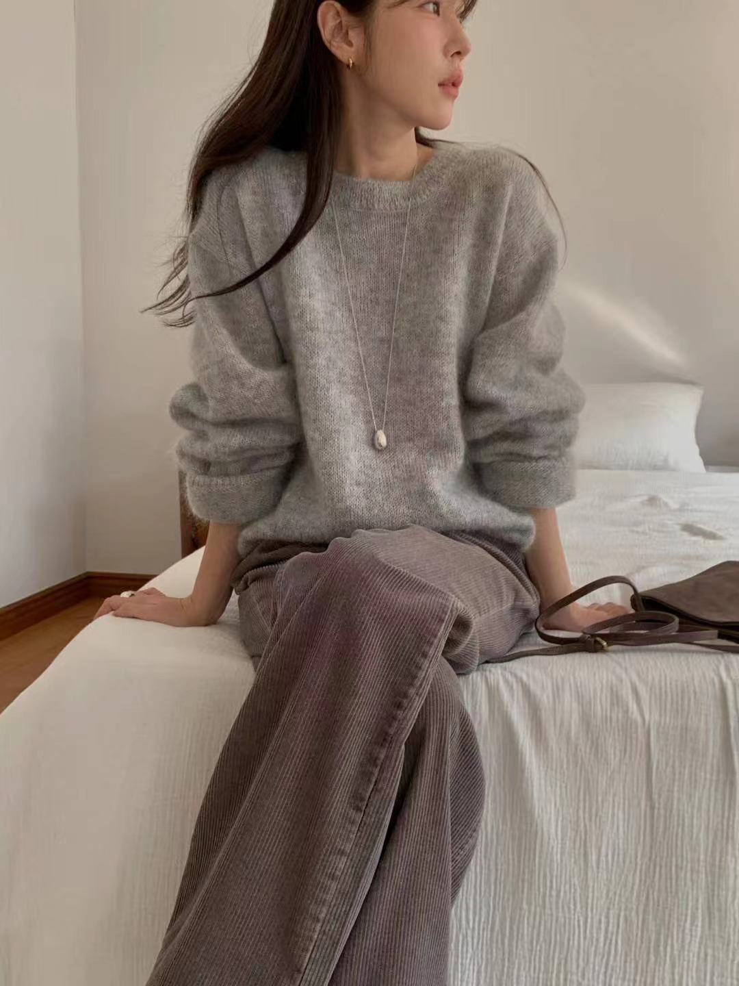 MIELLE-미엘르-OT韓國直郵㊣女裝新款推薦時尚職業針織衫MIELLE-미엘르-OT針織衫圖色2