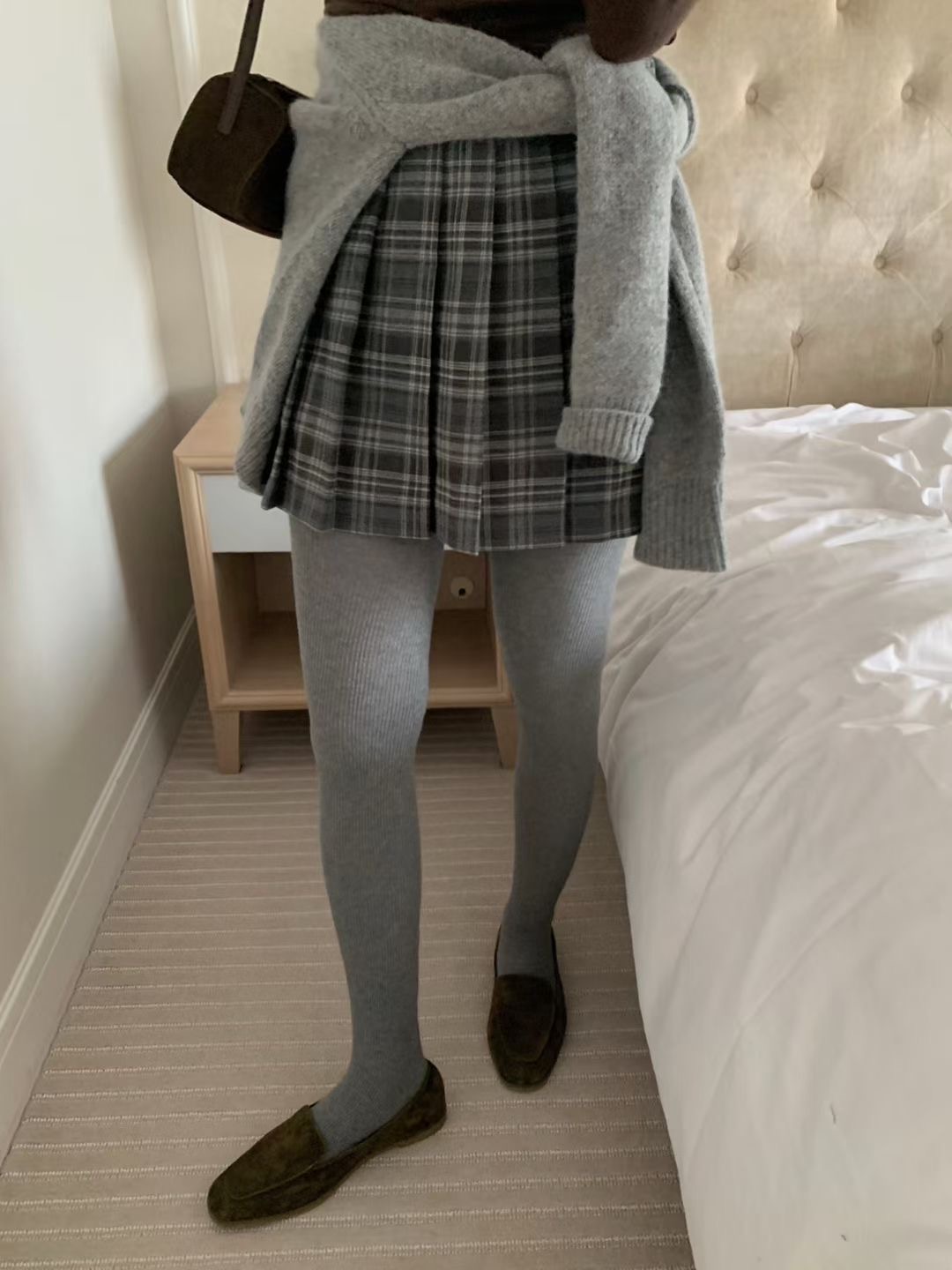 PYT-ot東大門㊣直郵女裝新品休閑25秋冬時尚熱賣職業短裙格子pretty young thing短裙圖色2