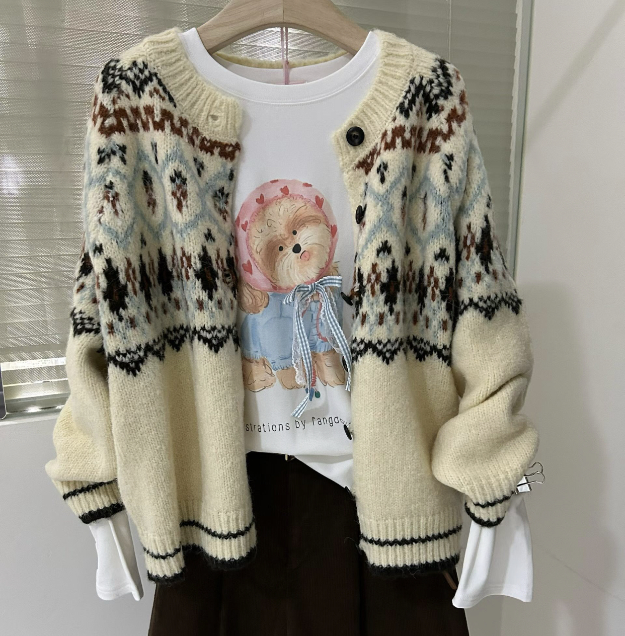 LA KERR東大門㊣直郵女士新款真品職業25秋冬毛衣不含內搭LA KERR毛衣圖色2