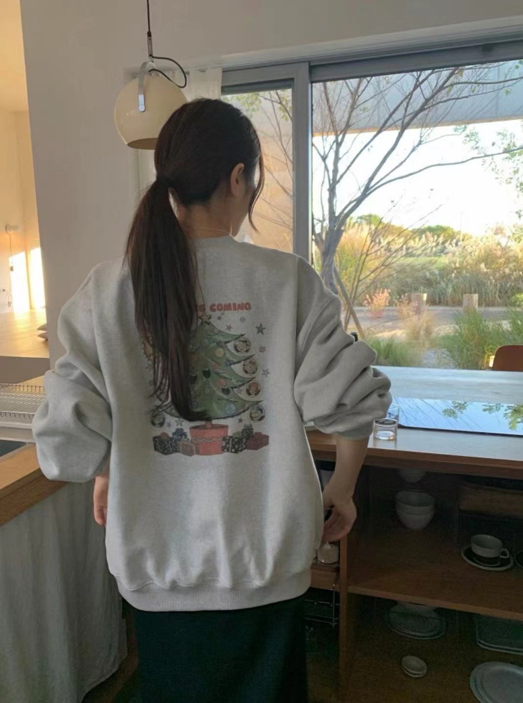 UNCOVER CUBE東大門㊣實拍女士新品推薦休閑熱賣時尚真品衛衣LALAGIRL衛衣