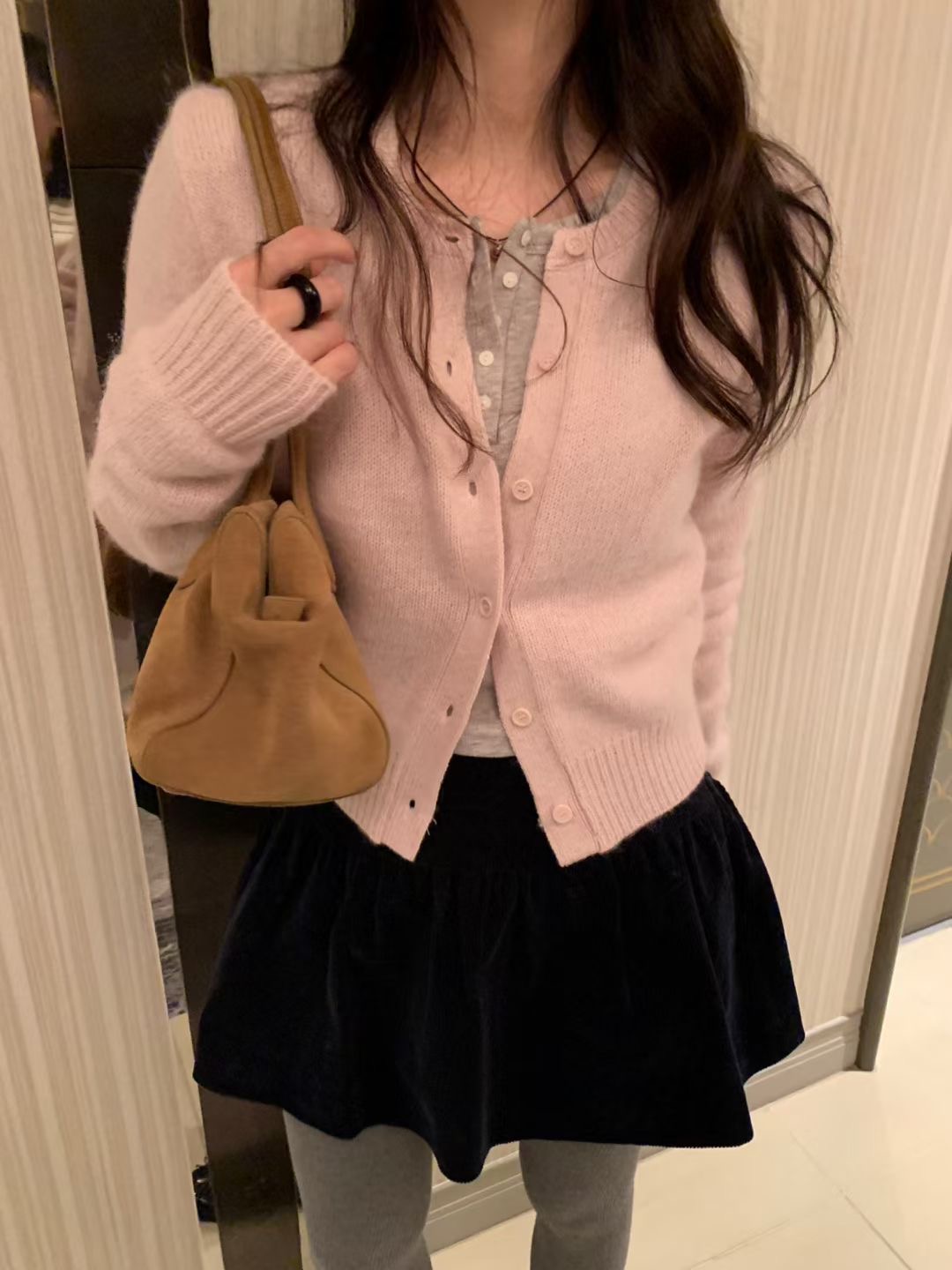 PYT-ot韓國直郵㊣女士新品休閑推薦熱賣真品時尚針織衫羊駝pretty young thing針織衫圖色2