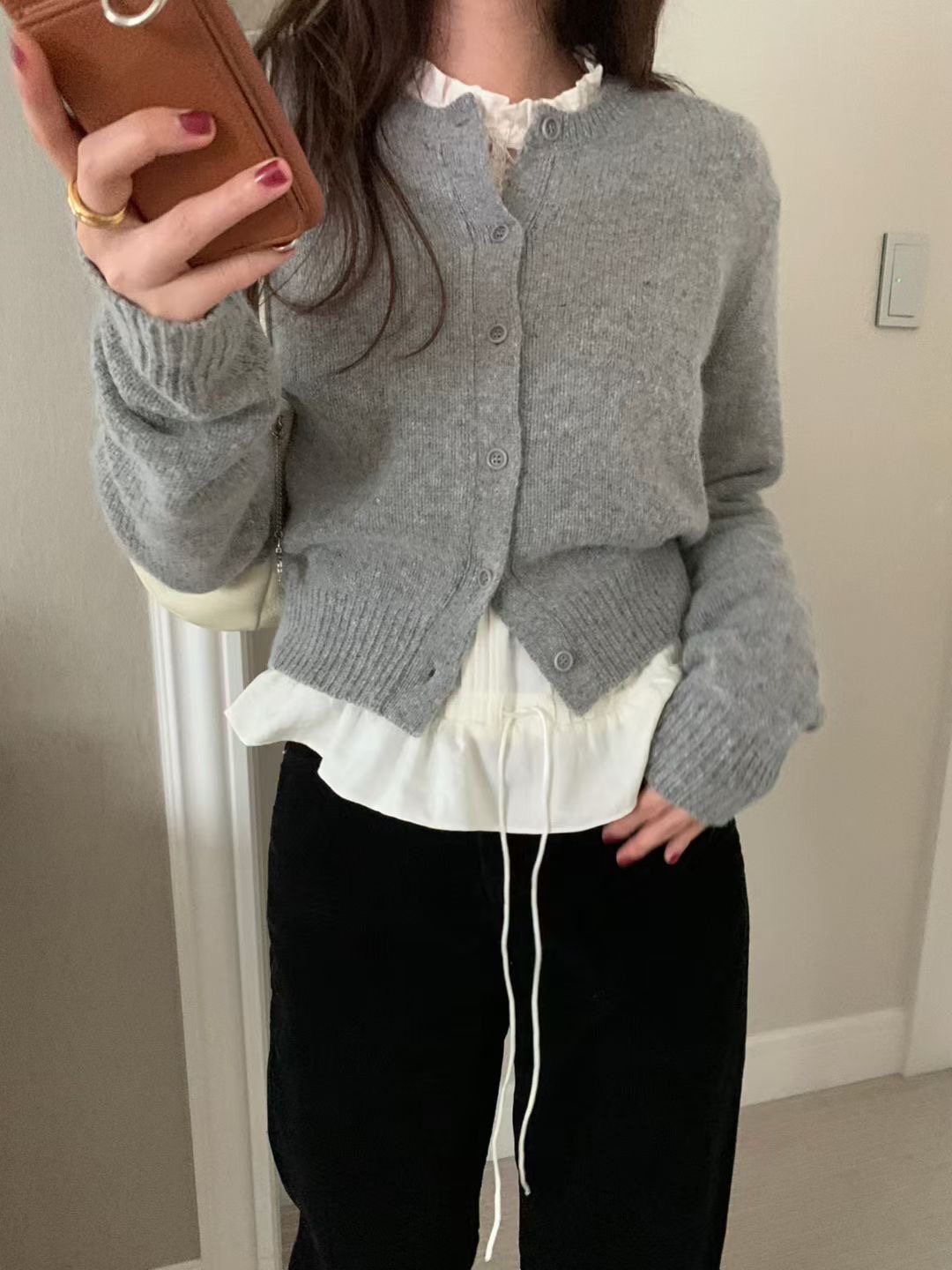 PYT-ot韓國直郵㊣女士新品休閑推薦熱賣真品時尚針織衫羊駝pretty young thing針織衫圖色3