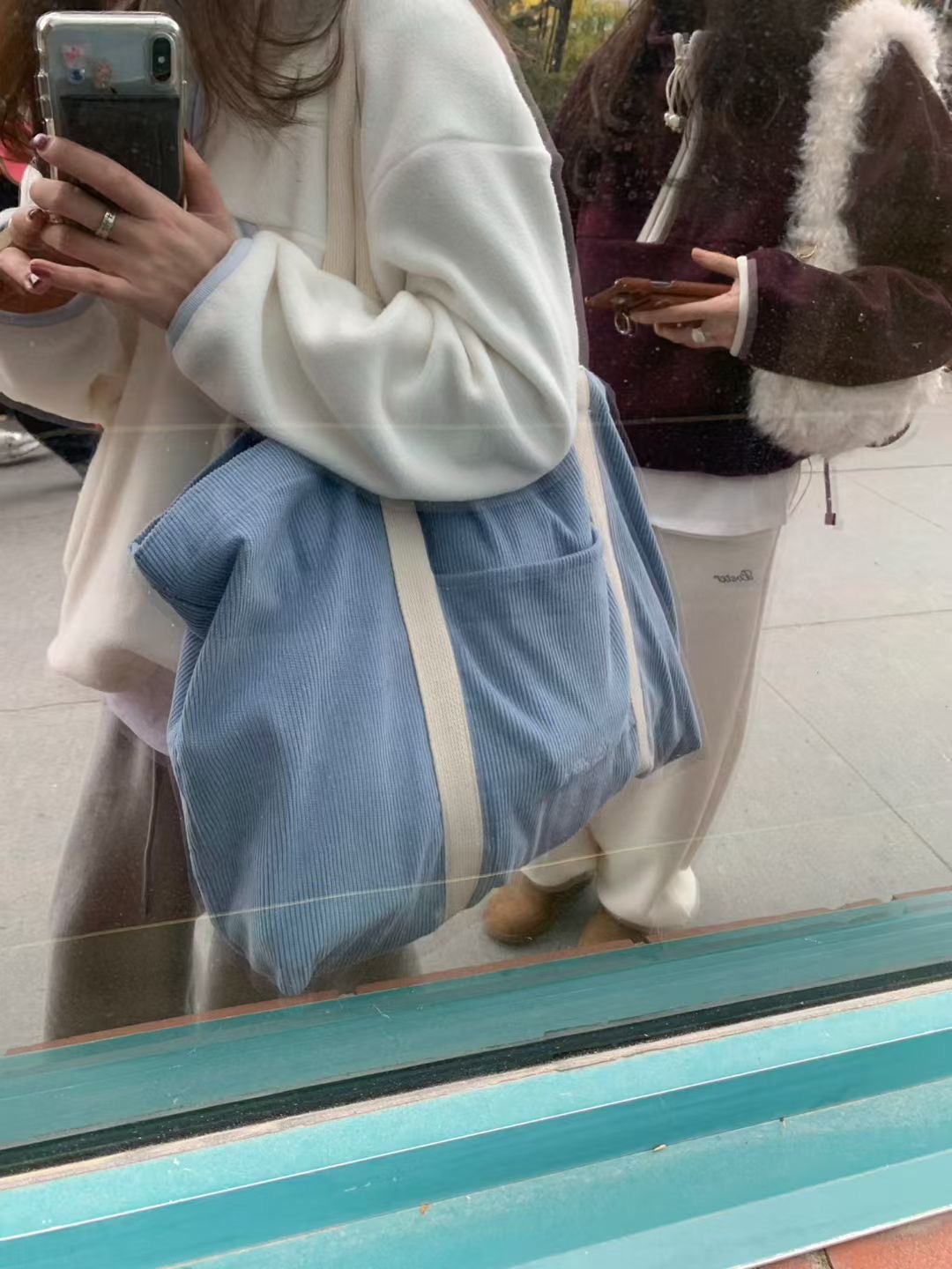 PYT-ot韓國代購㊣女士新款熱賣人氣推薦真品單肩斜跨包燈芯絨pretty young thing單肩/斜跨包圖色2