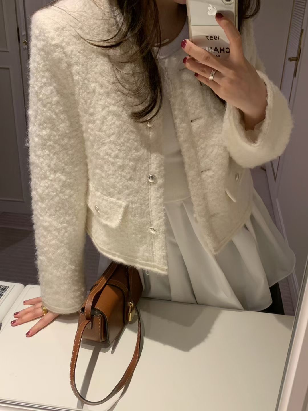 PYT-ot東大門㊣直郵女士新品時尚25秋冬真品職業夾克粗花呢pretty young thing夾克